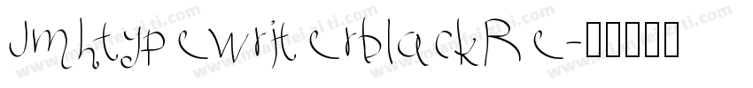 JmhtypewriterblackRe字体转换