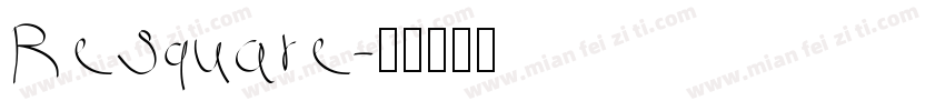 ReSquare字体转换