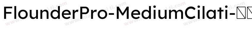 FlounderPro-MediumCilati字体转换