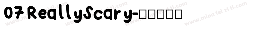 07ReallyScary字体转换