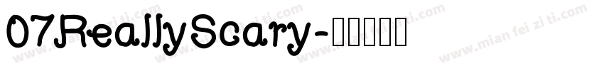 07ReallyScary字体转换