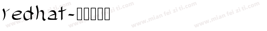 redhat字体转换