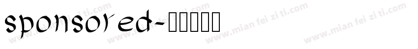 sponsored字体转换