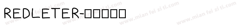 REDLETER字体转换