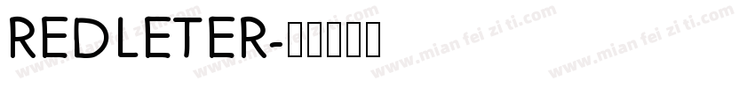 REDLETER字体转换