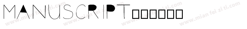 Manuscript字体转换