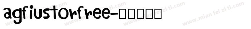 agfiustorfree字体转换