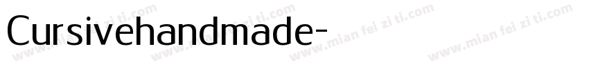 Cursivehandmade字体转换