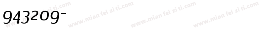943209字体转换