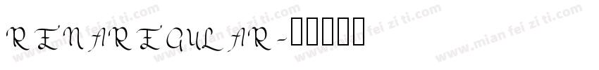 RENAREGULAR字体转换