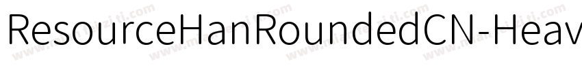ResourceHanRoundedCN-Heavy.ttf字体转换