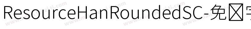ResourceHanRoundedSC字体转换