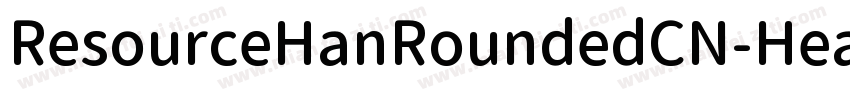 ResourceHanRoundedCN-Heavy.ttf字体转换
