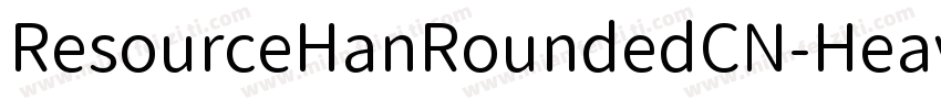ResourceHanRoundedCN-Heavy.ttf字体转换