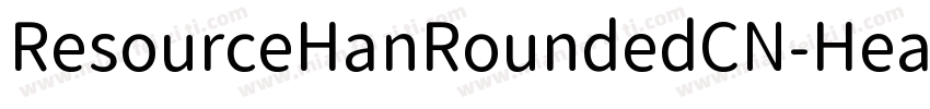 ResourceHanRoundedCN-Heavy.ttf字体转换