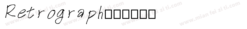 Retrograph字体转换
