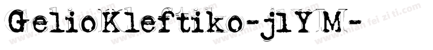 GelioKleftiko-j1YM字体转换