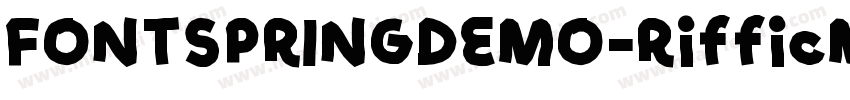 FONTSPRINGDEMO-RifficMediumBold字体转换