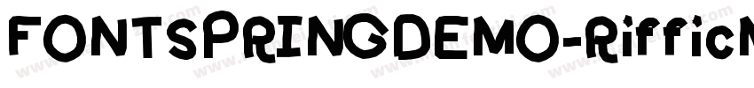 FONTSPRINGDEMO-RifficMediumBold字体转换