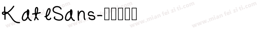 KateSans字体转换