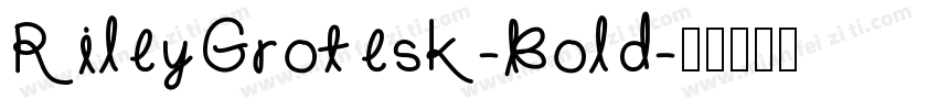RileyGrotesk-Bold字体转换