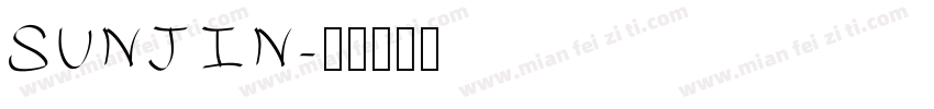 SUNJIN字体转换