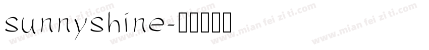 sunnyshine字体转换