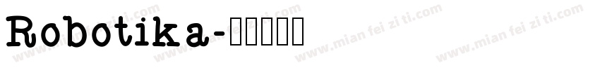 Robotika字体转换