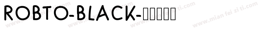 ROBTO-BLACK字体转换