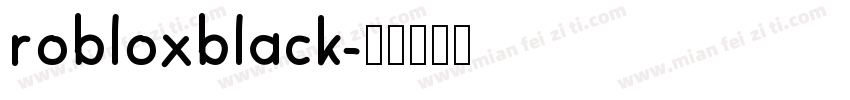 robloxblack字体转换