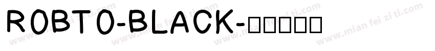 ROBTO-BLACK字体转换