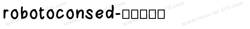 robotoconsed字体转换