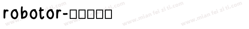 robotor字体转换