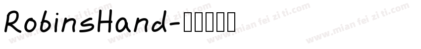 RobinsHand字体转换