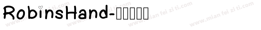 RobinsHand字体转换