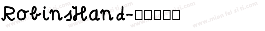 RobinsHand字体转换