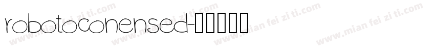 robotoconensed字体转换