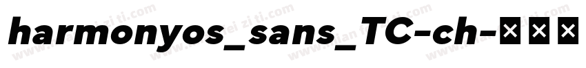 harmonyos_sans_TC-ch字体转换