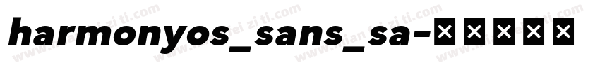 harmonyos_sans_sa字体转换