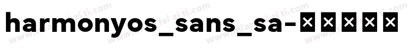 harmonyos_sans_sa字体转换