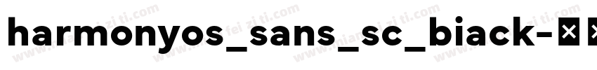 harmonyos_sans_sc_biack字体转换