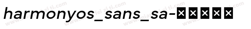 harmonyos_sans_sa字体转换