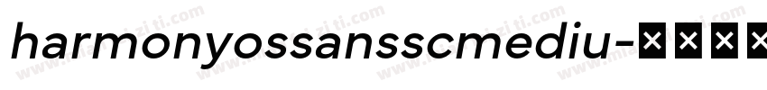 harmonyossansscmediu字体转换