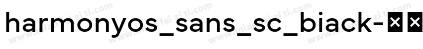 harmonyos_sans_sc_biack字体转换