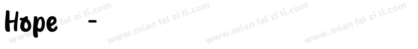Hope鉛筆字体转换