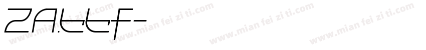 Za.ttf字体转换