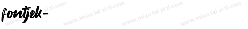 fontjek字体转换