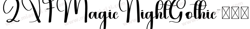 ZXFMagicNightGothic字体转换