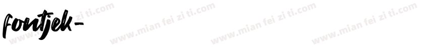 fontjek字体转换