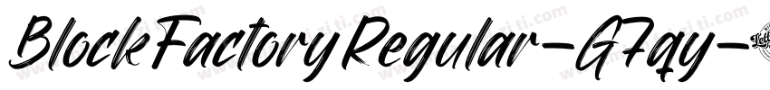 BlockFactoryRegular-G7qy字体转换